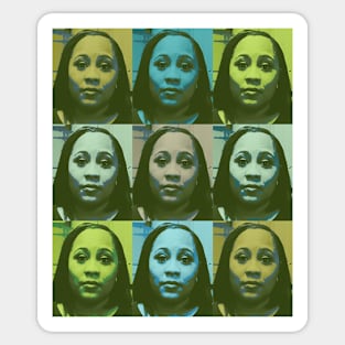 Fani Willis - Superstar in light greens Sticker